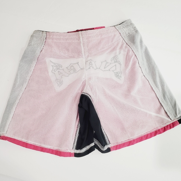 Naga Fighter MMA Training Shorts Sz 28 Pink Black - Picture 10 of 16